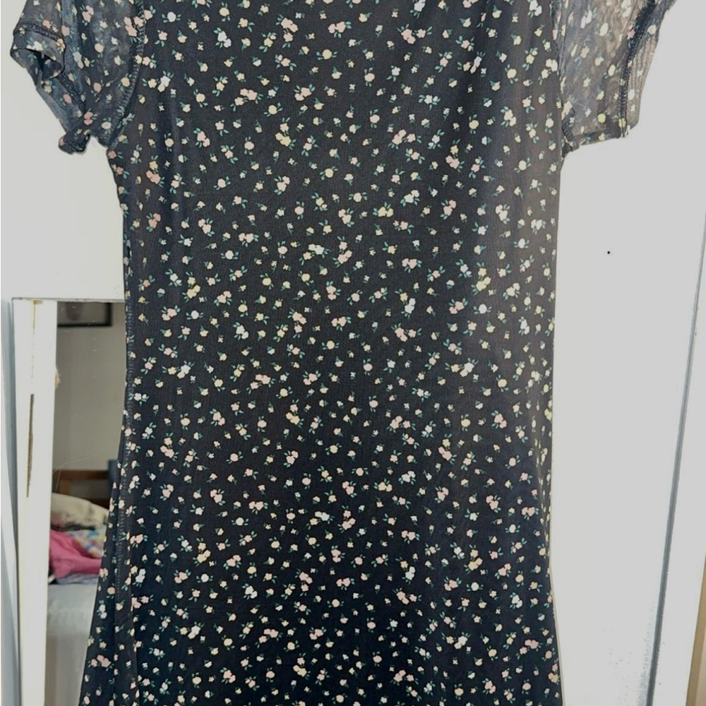 H&M Black Floral Dress